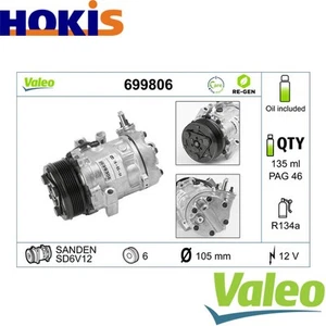 COMPRESSOR AIR CONDITIONING 699806 FOR OPEL ASTRA/Hatchback/Convertible CORSA - Picture 1 of 7