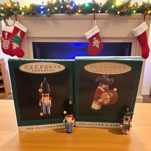 Vintage Hallmark Keepsake Miniature Clothespin Soldier Ornaments Series #1 & #2 - Picture 1 of 11