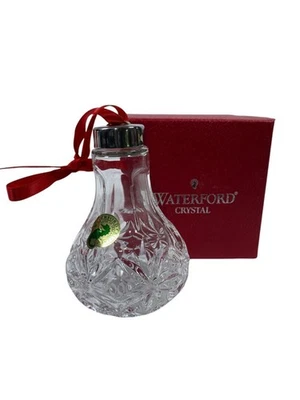 Ornamento de Navidad anual Waterford Crystal 2000 novena edición con caja Foto 1 de 4