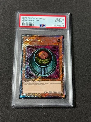 Yugioh PSA 10 Morphing Jar RA03-EN098 Platinum Secret Rare 1st Edition - Image 1 of 4