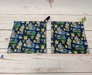 The Mandalorian Grogu Baby Yoda Handmade 8x8" Pot Holder Star Wars Kitchen Cozy - Picture 1 of 2