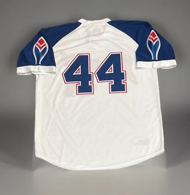 Camiseta Hank Aaron Atlanta Braves Hombre XL NUEVA CON ETIQUETAS 1974 Home Blanca Retro Retro Retro Foto 1 de 4