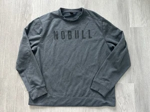 NOBULL Project Herren anthrazitgrau Training Fleece gefüttert Rundhalsausschnitt Sweatshirt S - Bild 1 von 6