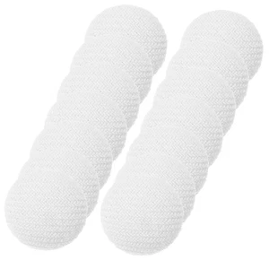 60 Pcs Tuxedo Buttons Bridal Buttons Cloth Covered (White) Tuxedo Buttons - Picture 1 of 12