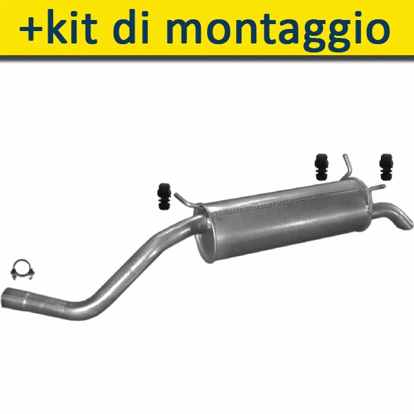 RENAULT MEGANE I SCENIC 1.6 1.8 1999-2002 Silenziatore Marmitta Posteriore+ - Immagine 1 di 1