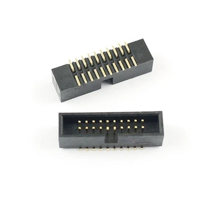 1Pcs 1.27mm Pitch 2x10 Pin 20 Pin SMT SMD Male Shrouded Box Header IDC Connector - Image 1 of 4