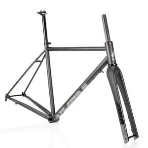 Gravel Off-road Bicycle Disc Brake Frameset with Carbon Bike Front Fork - Picture 1 of 26