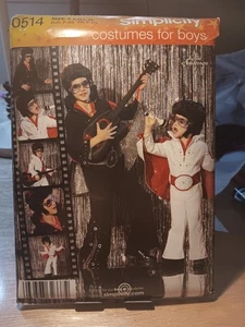 Simplicity Costume Pattern 0514 Size A S M L XL Elvis Presley By Kellie Anderson - Picture 1 of 2