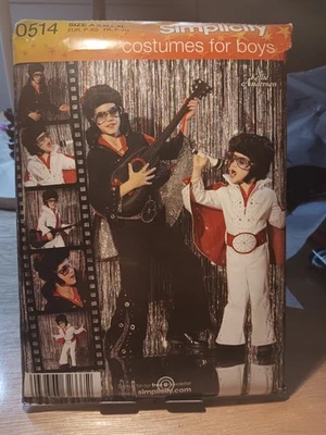 Simplicity Costume Pattern 0514 Size A S M L XL Elvis Presley By Kellie Anderson - Image 1 of 2