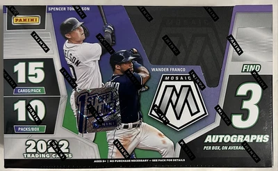 2022 Panini Mosaic MLB Baseball FOTL Hobby Box First Off The Line New Sealed - Image 1 of 4
