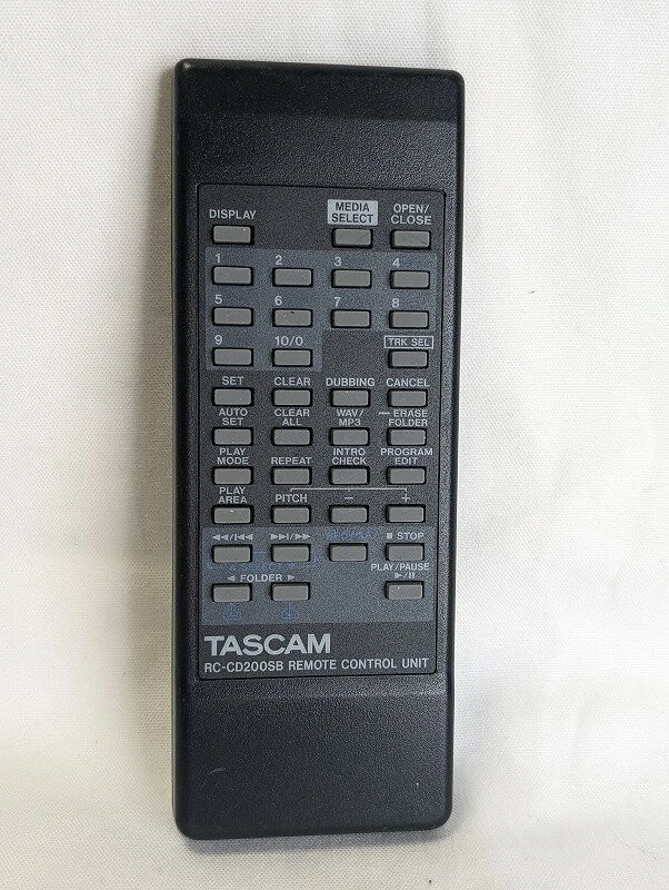 TASCAM RC-CD200SB Black Tested Remote Control for CD-200SB Audio Player Japan JP - Image 1 of 1
