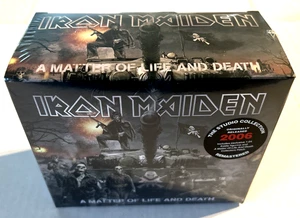 *SEALED*IRON MAIDEN-MATTER OF LIFE DEATH-2015 CD BOX SET W/EDDIE FIGURINE, PATCH - Picture 1 of 24
