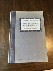 Estudiante de música de bolsillo vintage - Veinte lecciones de dirección (Gehrkens) - Imagen 1 de 9