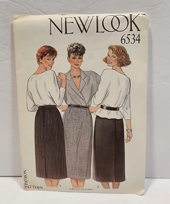 New Look 6534 Sewing Pattern Midi Straight Skirt uncut sz 6-16 - Image 1 of 3