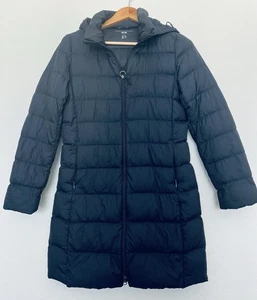 Uniqlo Parka Puffer Mantel Gr. S dunkelblau Daunen mittellang leicht verstaubar - Bild 1 von 8