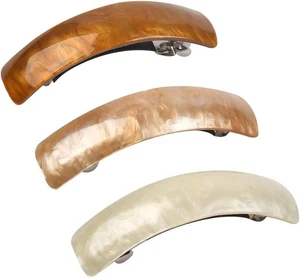 3 Pcs Barrettes for Women, Hair Clips for Thick Hair, Retro Classic  - Picture 1 of 12