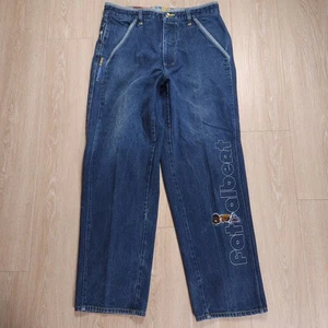 Jeans vintage platino Fubu uomo 36x34 (31) Fat Albert Baggy Y2K hip hop sciolti - Foto 1 di 19