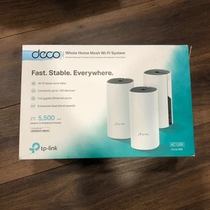 TP-Link Deco M4R AC1200 Whole Home Mesh Wi-Fi System Extenders (3 pack) - Picture 1 of 9
