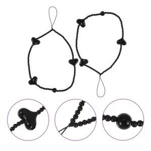 2 Pcs Love Mobile Phone Chain Cell Charms Lanyard Cellphone Beaded - Zdjęcie 1 z 12