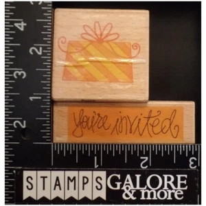 G-Studio Stempel SET 2 YOU EINGELADEN PARTY & GESCHENK GESCHENK #W09 - Bild 1 von 2