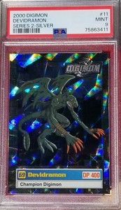 2000 Digimon Series 2 Devidramon Silver PSA 9