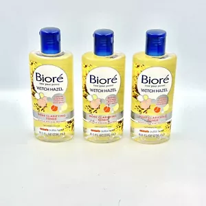 3 Pack Biore Witch Hazel Pore Clarifying Toner 8 fl oz Each2% Salicylic Acid NEW - Picture 1 of 2