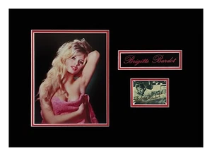 Brigitte Bardot  Autograph Picture Museum Framed Ready to Display - Bild 1 von 3
