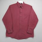 Vtg Arrow Co Shirt Men's 16.5 Red Maroon Long Sleeve70s 80S Button Down Usa Made