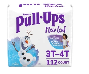 Pull-Ups New Leaf Boys Training Pants 3T-4T (112 ct) Disney Frozen Fast Shipping - Picture 1 of 7