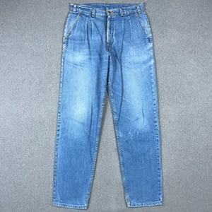 Levis Jeans Mens 33x32 (Fit 32x32) Blue Pleated Orange Tab 80s VTG Made in USA - Picture 1 of 16