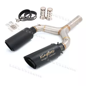 Puntas de escape de tubo de enlace medio para motocicleta Aprilia Shiver 750 750GT 2008-2017 2" - Imagen 1 de 12