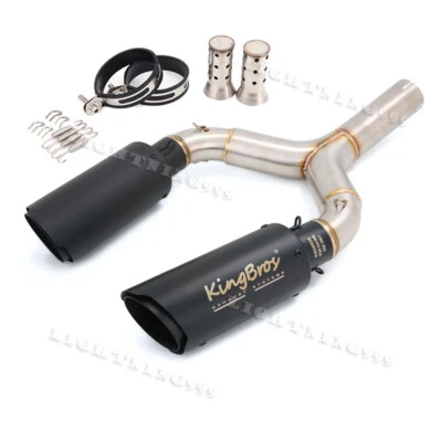 Puntas de escape de tubo de enlace medio para motocicleta Aprilia Shiver 750 750GT 2008-2017 2" Foto 1 de 4