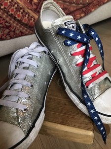 silver converse adults