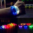 2pcs Sound Activated LED Glow Bracelet Sports Wristband  Night Events