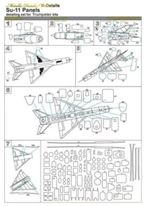 1/48 Metallic Details MDM4821 Su-11 Panels details set for Hobby kit - Picture 1 of 1