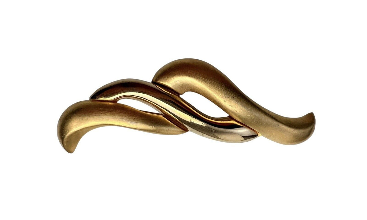 アクセサリー GIVENCHY Brooch Red Stone Gold Vintage Vintage 1980 Bijoux Givenchy Gold Plated Leaf Design Red