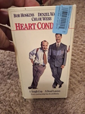 Heart Condition - Bob Hoskins Denzel Washington Chloe Webb - Rare VHS Video Tape - Image 1 of 4