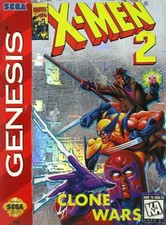 X-Men 2 Clone Wars Sega Genesis Great Condition Fast Shipping
