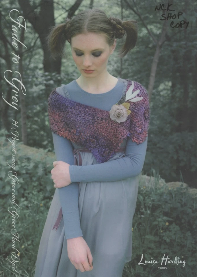 Louisa Harding Knitting Pattern Book "Shop Copy" Fade to Grey 14 Projects -Grace - Image 1 of 4