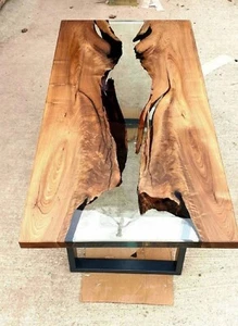 Epoxy Table, dining, sofa, center Table, Custom Order, Epoxy Resin River Table, - Picture 1 of 9