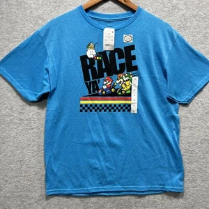Mario Kart Nintendo Boys Sz XL T-Shirt "Race Ya" Bowser - Picture 1 of 11