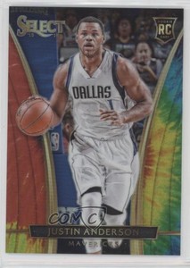 2015-16 Panini Select Courtside Tie-Dye Prizm /25 Justin Anderson #252 Rookie RC