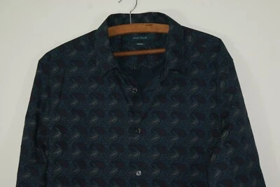 Camisa de vestir Perry Ellis para hombre talla L cachemira multicolor 100 % algodón con botones Foto 1 de 4