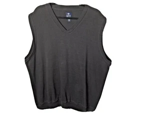 Pebble Beach Men’s Golf Sweater Vest Sleeveless Cotton Blend Black Size X Large  - Picture 1 of 6