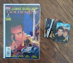 JAMES BOND 007 GOLDENEYE #1 TOPPS COMICS VOL 1 NUMBER 1 YEAR 1996 & TRADING CARD - Bild 1 von 5