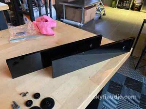 Tandberg Side Panels, Black Acrylic, 3000 Series - 3001, 3002, 3016, etc., RARE - Picture 1 of 5