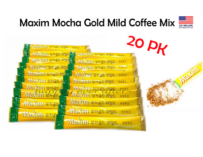 Maxim Korean Instant Coffee Mix 20 Sticks - Mocha Gold Mild/ Korean Mix Coffee • 11.99€