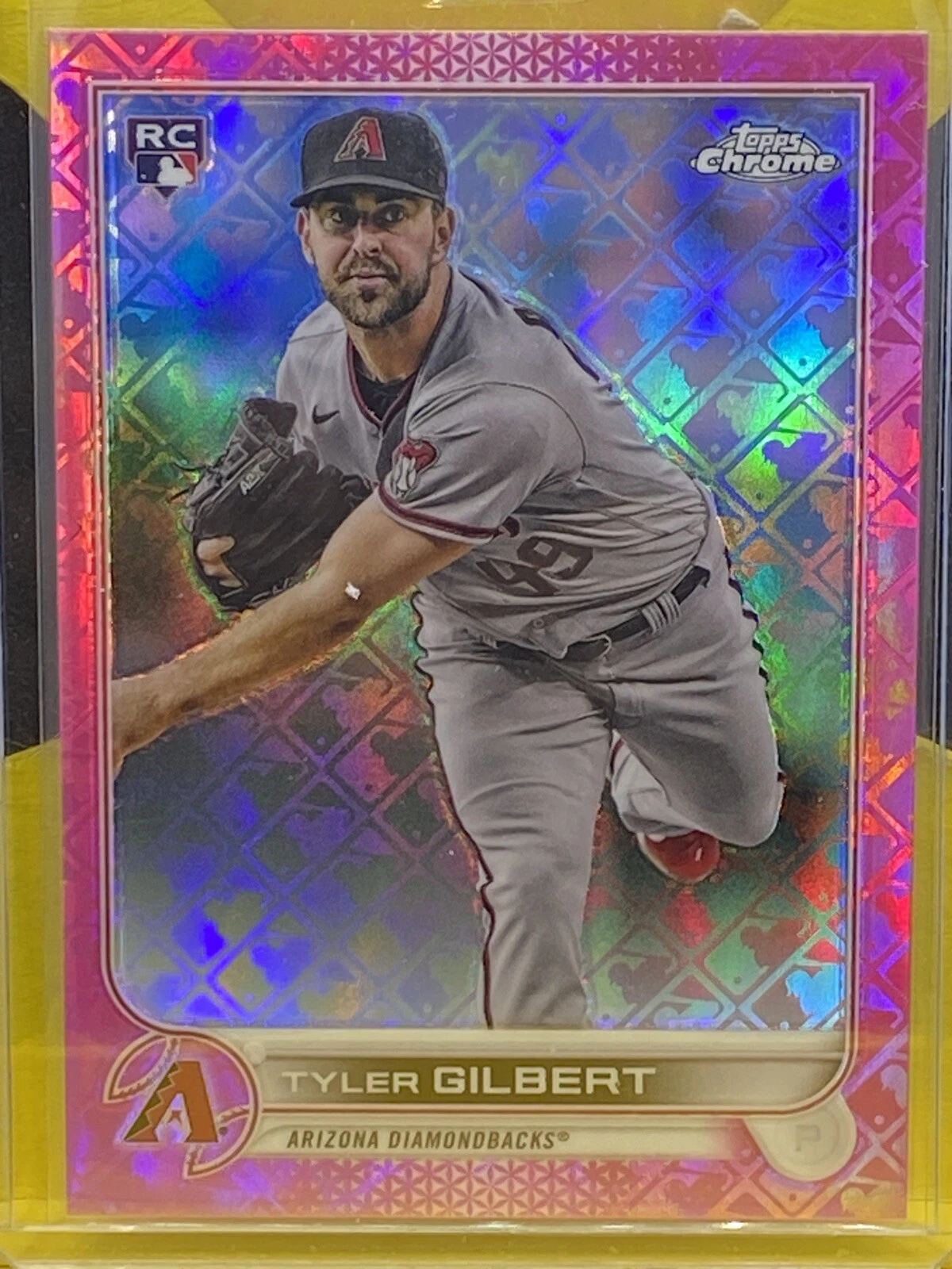 Tyler Gilbert 2022 Topps Chrome Pink Logofractor /199 #71 Rookie RC Diamondbacks