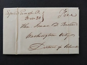Pennsylvania: Spread Eagle 1829 Stampless Cover, Ms, DPO Delaware/Chester Co - Picture 1 of 3