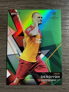 2018-19 Topps Finest UEFA Champions League Green #86 Eren Derdiyok /99